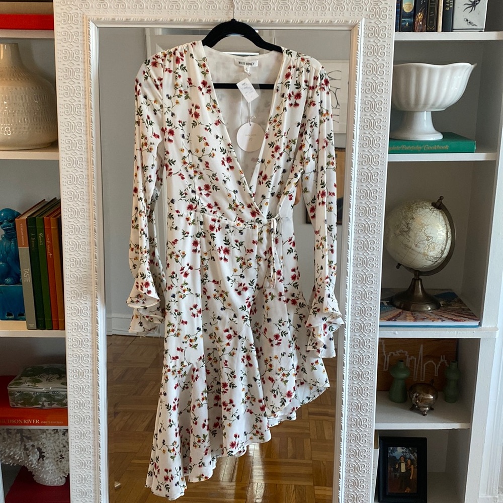 Floral wrap dress